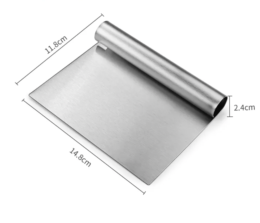 Stainless Steel Dough Cutter & Bench Scraper